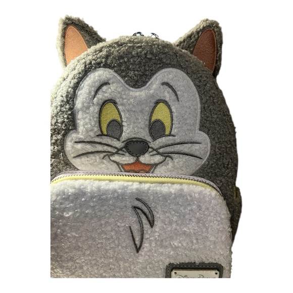 Loungefly Disney Parks Figaro Gray and White Backpack and Ears Headband - Picture 3 of 11